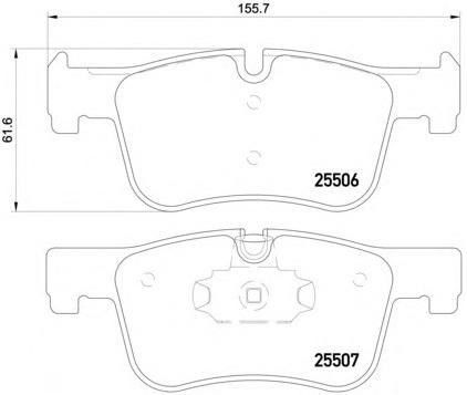 34116850568 BMW Pad di freno facile da installare Sistema di freno automatico