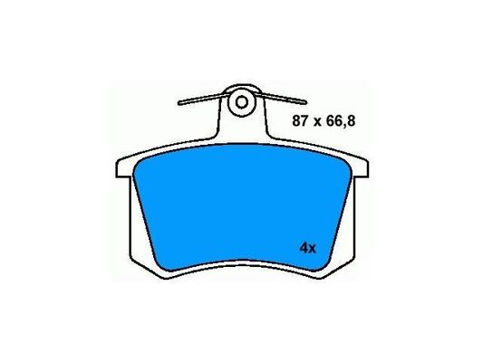 4A0698451 BMW Pad di freno