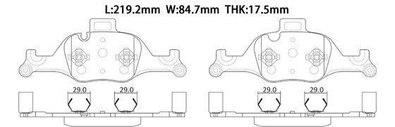 34106888482 BMW Pad di freno