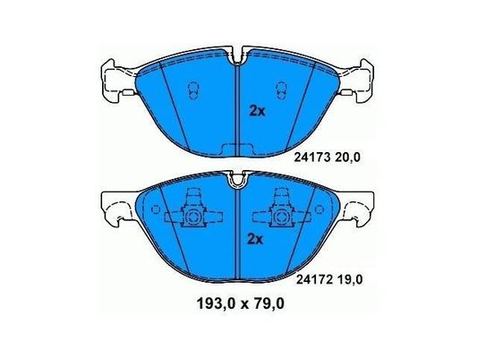 X6 E71 BMW Pad del freno anteriore 34116778048 Prevenzione della ruggine