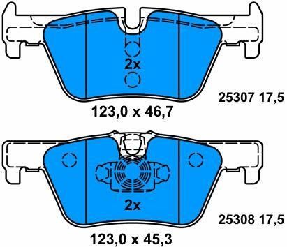 34216850569 Sostituzione della pastiglia del freno per auto per BMW 1 F20 e 2 Coupé F22