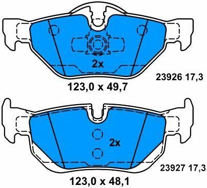 Parti di freno BMW ad alta resistenza per BMW X1 E84 e 3 Touring E91