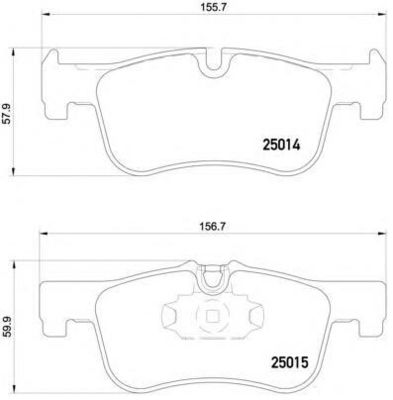 34116850567 Pad di frenatura automatica BMW 1 F20 Sistema di frenatura automatica a prova di corrosione