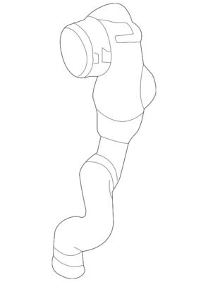 2185010382 Parti del motore Tubo dell'acqua di raffreddamento